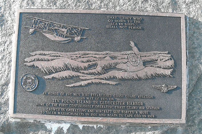 Ten Pound Island Coast Guard Station Plaque, Gloucester MA