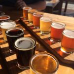 Cape Ann Brewing beer flight, Discover Gloucester MA