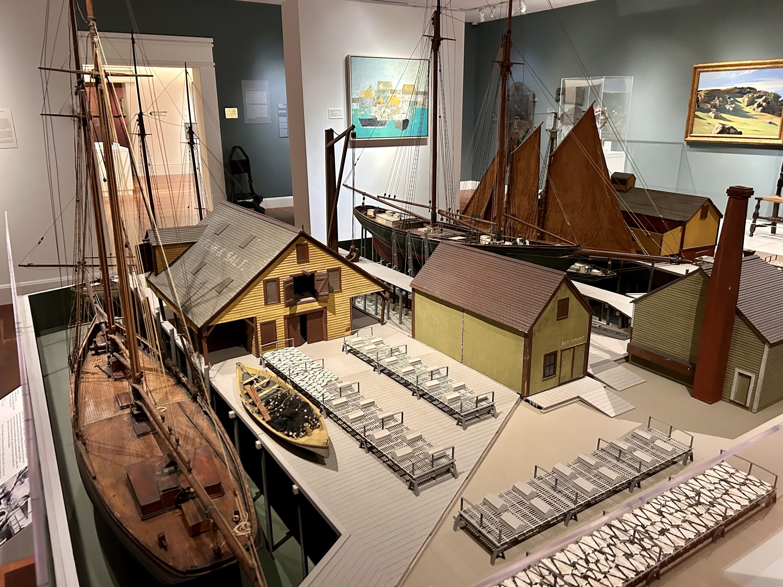 Model of Gloucester's working waterfront at the Cape Ann Museum