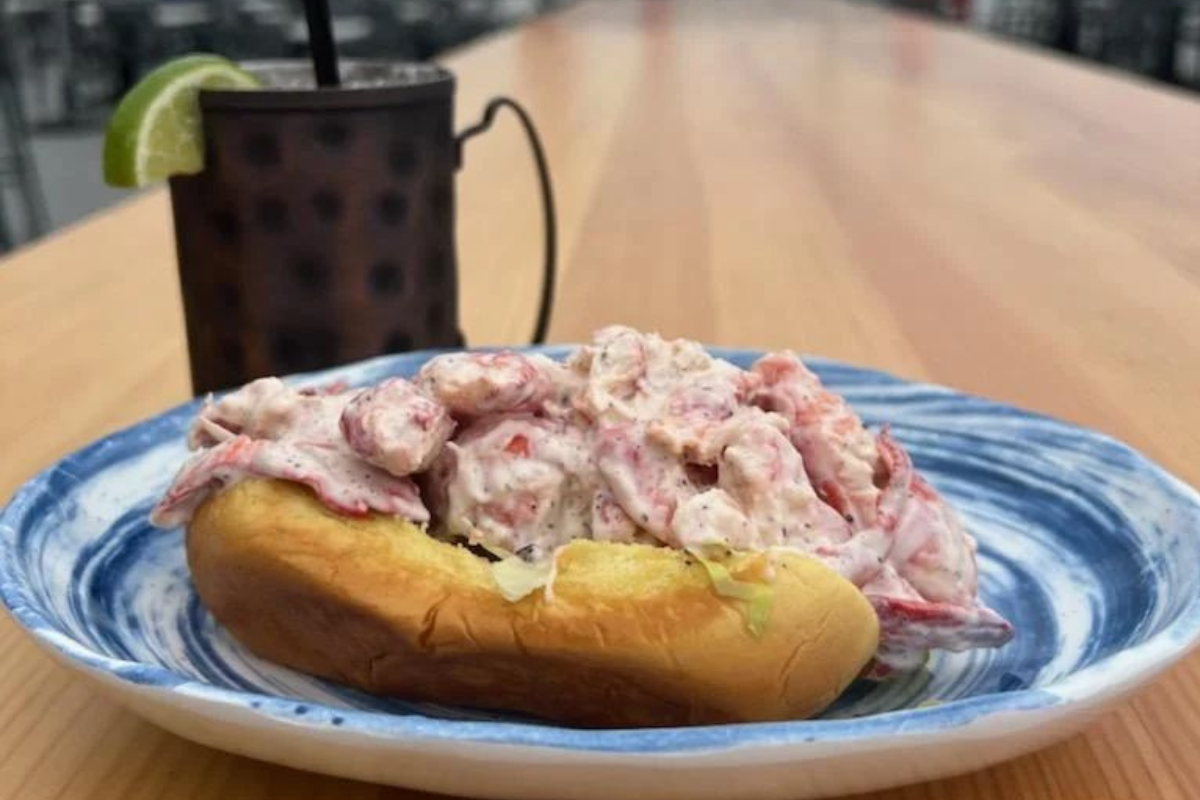 New England style lobster roll at Decklyn's in Gloucester, MA