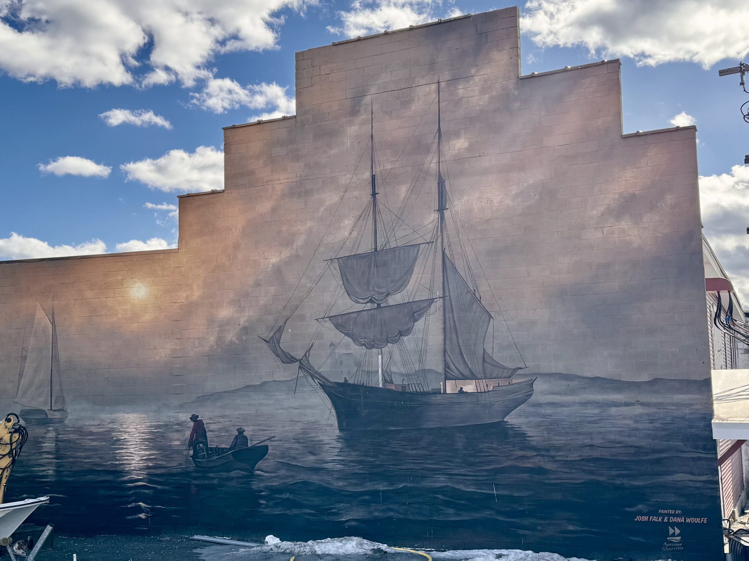 Fitz Henry Lane Harbor loop mural