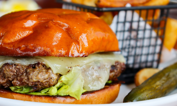 burger at 1606 Restaurant & Oyster Bar